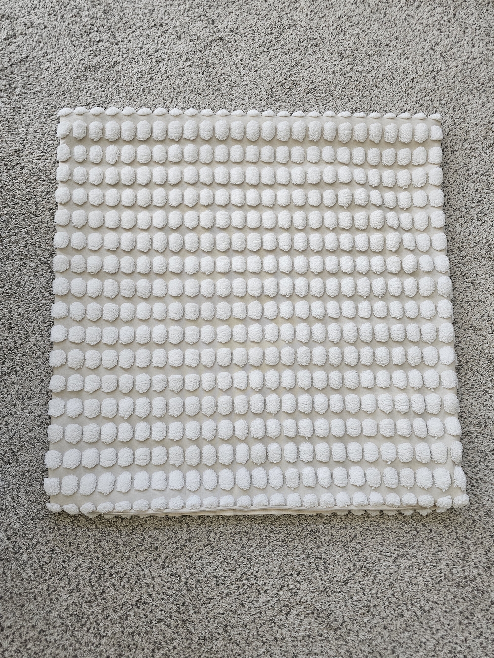 IKEA White Bubble Texture Pillow Cover